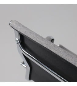 Кресло поворотное ELEGANCE CHROME, ткань (серый)