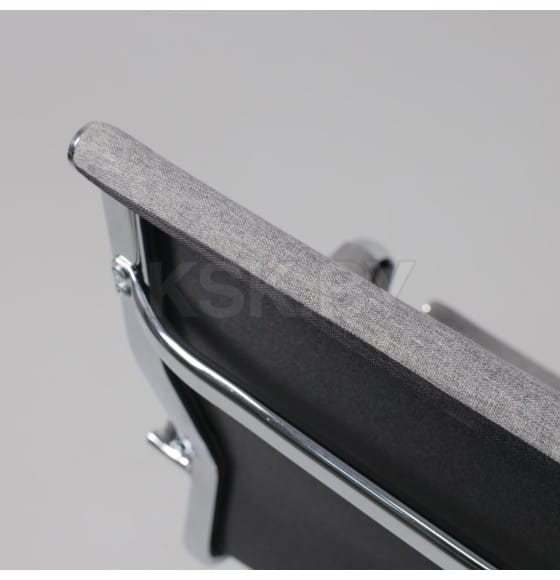 Кресло поворотное ELEGANCE CHROME, ткань (серый) (46309) 