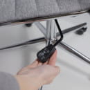 Кресло поворотное ELEGANCE CHROME, ткань (серый) (46309) 