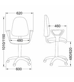 Кресло "Престиж+" PV-1, (черный)