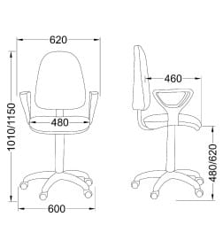 Кресло "Престиж+" ТК-1, (черный)