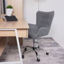 Кресло поворотное BELLA, ткань/серый (55101) 