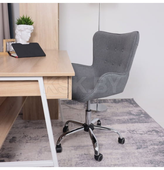 Кресло поворотное BELLA, ткань/серый (55101) 