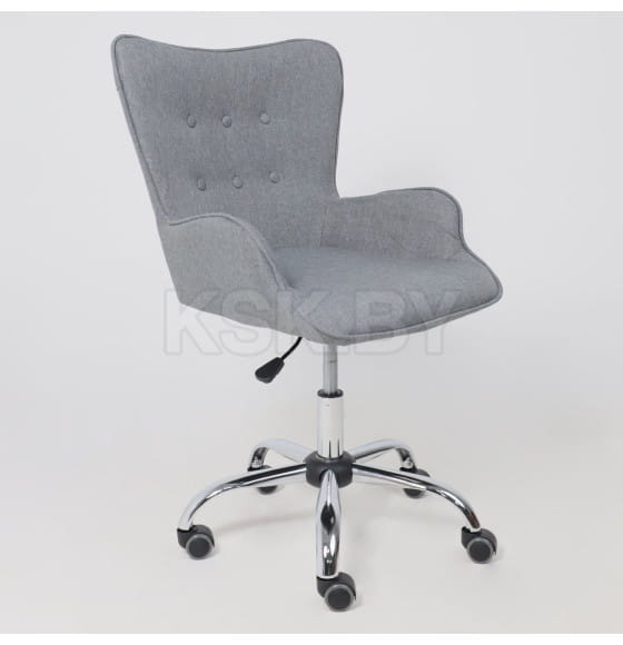 Кресло поворотное BELLA, ткань/серый (55101) 