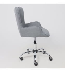 Кресло поворотное BELLA, ткань/серый