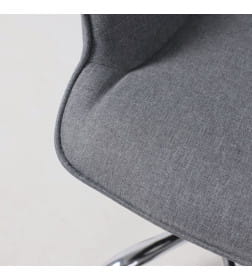 Кресло поворотное BELLA, ткань/серый