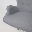 Кресло поворотное BELLA, ткань/серый (55101) 