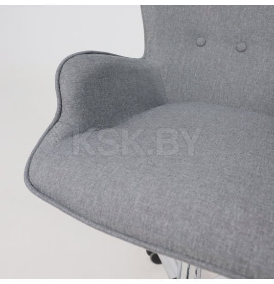 Кресло поворотное BELLA, ткань/серый (55101) 