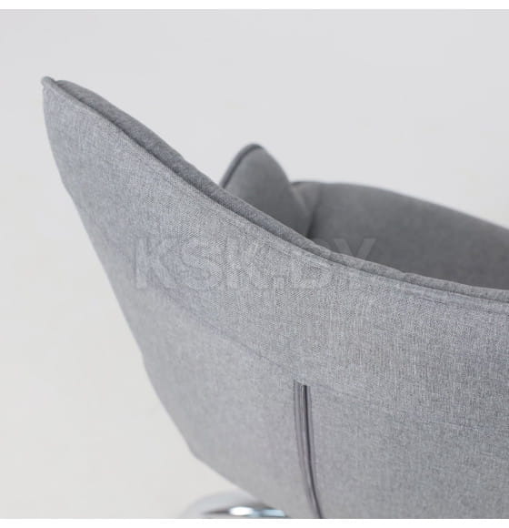 Кресло поворотное BELLA, ткань/серый (55101) 