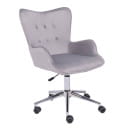 Кресло поворотное BELLA, бархат/серый (61453) 