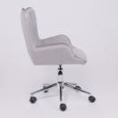 Кресло поворотное BELLA, бархат/серый (61453) 