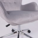 Кресло поворотное BELLA, бархат/серый (61453) 