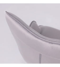 Кресло поворотное BELLA, бархат/серый