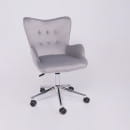 Кресло поворотное BELLA, бархат/серый (61453) 