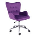 Кресло поворотное BELLA, бархат/фиолетовый (61452) 