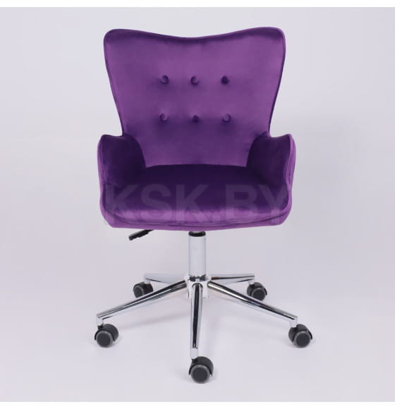 Кресло поворотное BELLA, бархат/фиолетовый (61452) 