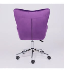 Кресло поворотное BELLA, бархат/фиолетовый