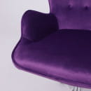 Кресло поворотное BELLA, бархат/фиолетовый (61452) 