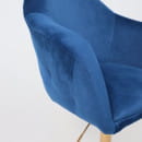 Стул DUBAI, поворотный, (синий велюр/золото) (62676) 