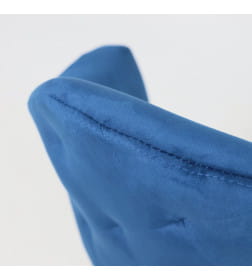 Стул DUBAI, поворотный, (синий велюр/золото)