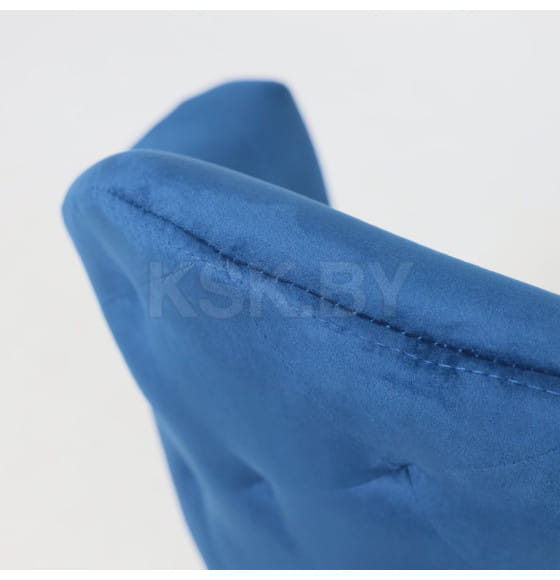 Стул DUBAI, поворотный, (синий велюр/золото) (62676) 