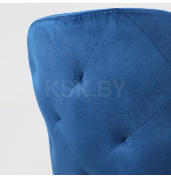 Стул DUBAI, поворотный, (синий велюр/золото) (62676) 