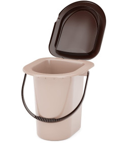 Ведро-туалет 18л (бежевый) М1525