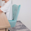 Кресло поворотное BELLA, велюр/мятный (64731) 