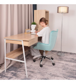 Кресло поворотное BELLA, велюр/мятный