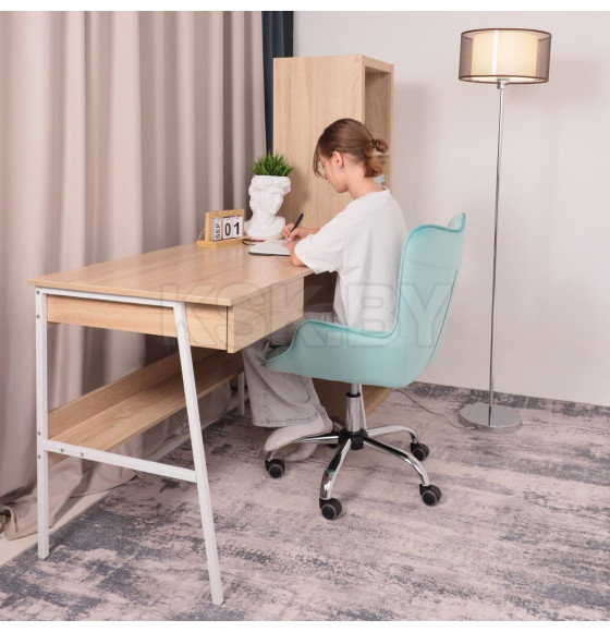 Кресло поворотное BELLA, велюр/мятный (64731) 