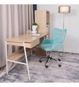 Кресло поворотное BELLA, велюр/мятный