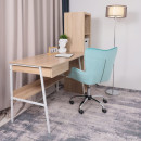 Кресло поворотное BELLA, велюр/мятный (64731) 