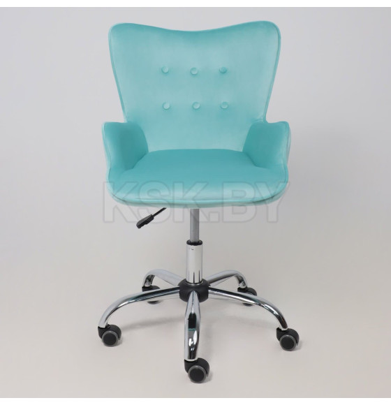 Кресло поворотное BELLA, велюр/мятный (64731) 