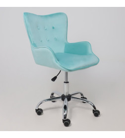 Кресло поворотное BELLA, велюр/мятный