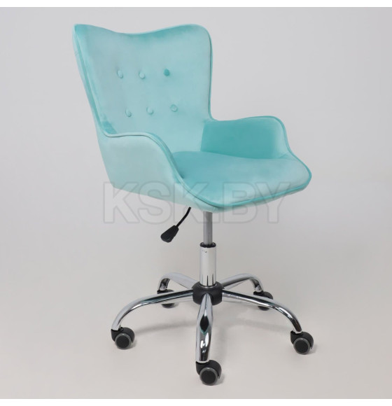 Кресло поворотное BELLA, велюр/мятный (64731) 