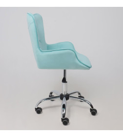 Кресло поворотное BELLA, велюр/мятный