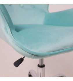 Кресло поворотное BELLA, велюр/мятный