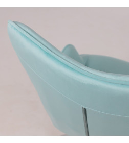 Кресло поворотное BELLA, велюр/мятный