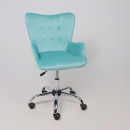Кресло поворотное BELLA, велюр/мятный (64731) 