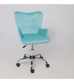 Кресло поворотное BELLA, велюр/мятный