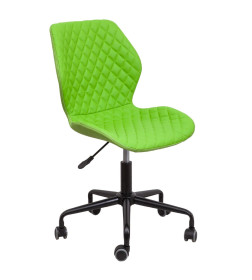 Кресло поворотное DELFIN, ECO/ткань, салатовый