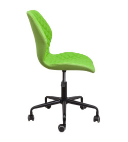 Кресло поворотное DELFIN, ECO/ткань, салатовый
