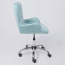 Кресло поворотное BELLA, велюр/голубой (77321) 