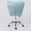 Кресло поворотное BELLA, велюр/голубой (77321) 