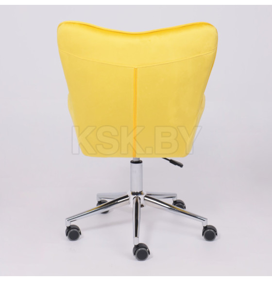 Кресло поворотное BELLA, велюр/желтый (77316) 