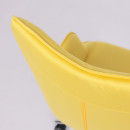 Кресло поворотное BELLA, велюр/желтый (77316) 