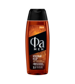 Гель для душа 2 в 1 тело-волосы Красный кедр ФА MEN, 250 мл