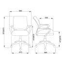 Кресло поворотное RICCI, NEW (черный+черный) (80017) 