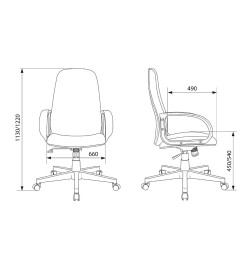 Кресло Эльф В пластик 727, С 24 (бежево-коричневый)