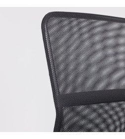 Кресло поворотное TYPE, ткань-сетка, черный/черный